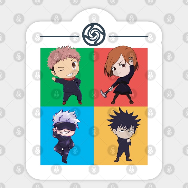 MANGA JUJUTSU KAISEN 0  T- PO34 Sticker by Huko